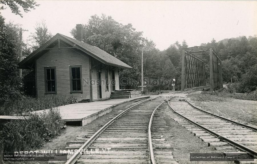 Postcard: Depot, Williamsville, Vermont